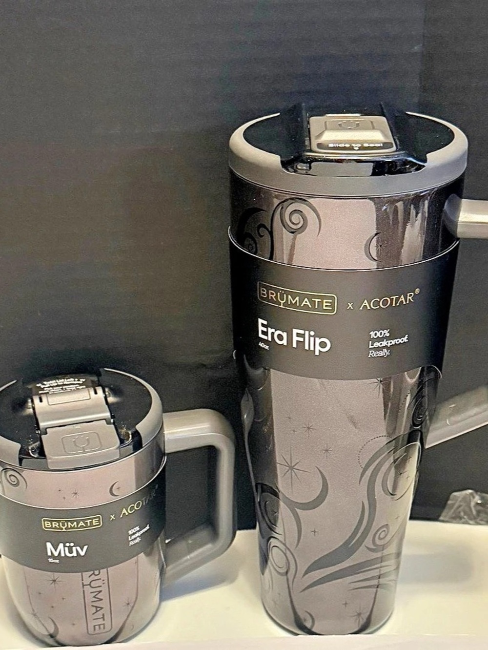 Brumate x ACOTAR Era Flip 40oz and Müv 15oz Set Gray (set)